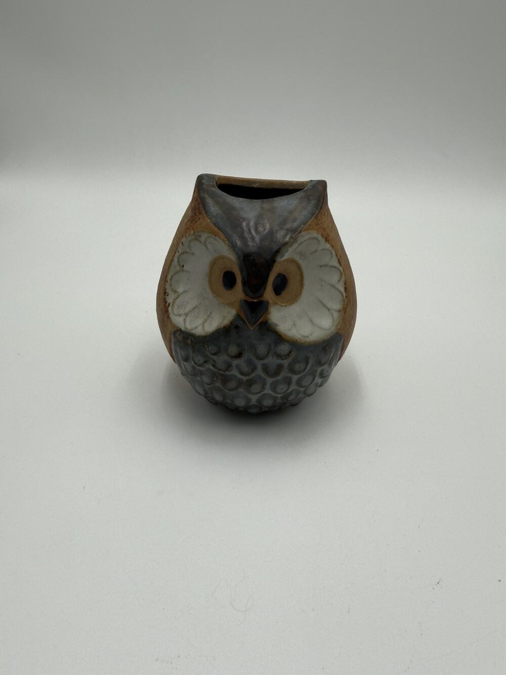 Vintage Owl vase small from japan 3 1/2 inches tall